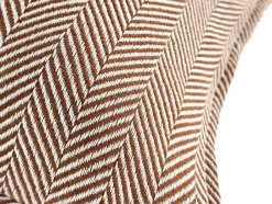 Sovrum|Kuddfodral|Reforma x Trendcarpet Kuddfodral 'Denisa Fishbone' 45x45cm - Brun/vit