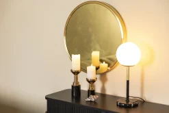 Övrig Dekoration|Ljusstakar & Ljuslyktor|Zuiver Ljushållare 'Glam' - Svart