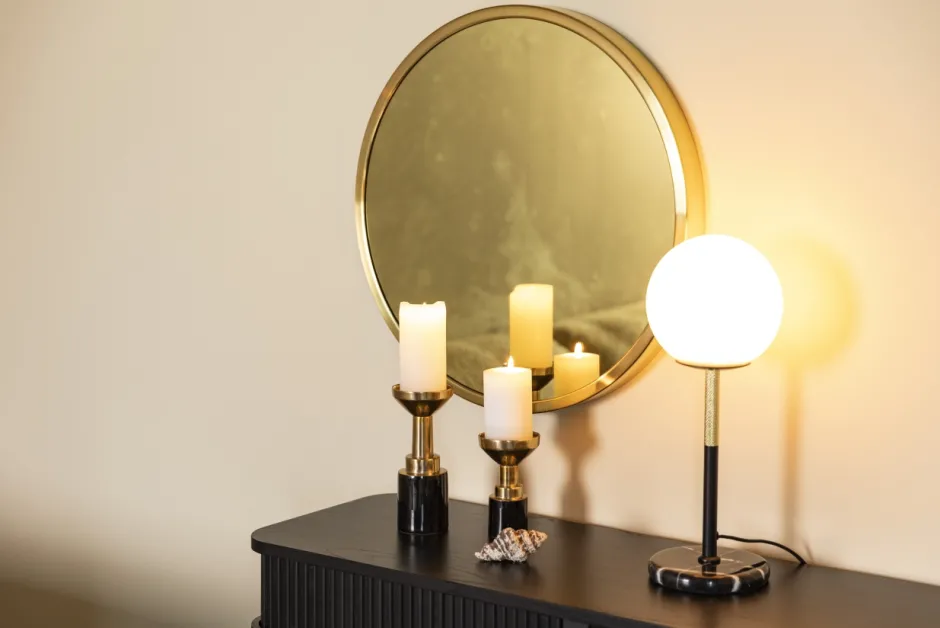 Övrig Dekoration|Ljusstakar & Ljuslyktor|Zuiver Ljushållare 'Glam' - Svart