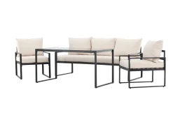 Utegrupper|Uteplats|Reforma Loungeset 'Vico' - Svart