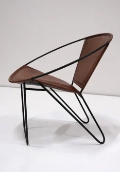 Fåtöljer|Fåtöljer Vintage|Trademark Living Loungestol 'Dalton' - Brun