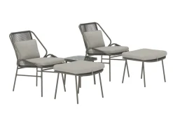 Utesoffor|Uteplats|Garden Prestige Loungset 'Zakynthos' - Brun