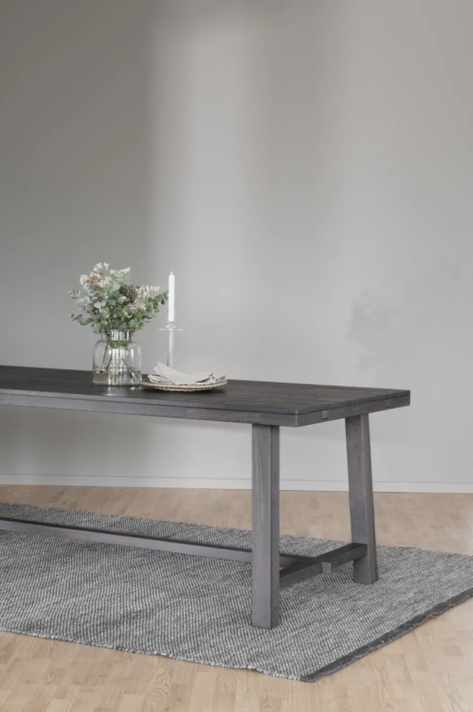 Matbord|Matbord Vintage|Rowico Home Matbord 'Brooklyn' 220x95cm - Mörkbrun