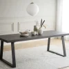 Matbord|Kök|Rowico Home Matbord 'Brooklyn' 220x95cm - Mörkbrun/U-ben