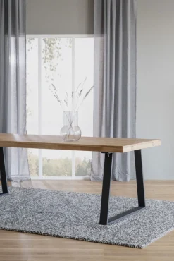 Matbord|Kök|Rowico Home Matbord 'Brooklyn' 170x95cm - Natur/Svart
