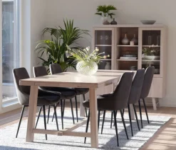 Matbord|Kök|Rowico Home Matbord 'Brooklyn' 220x95cm - Vitpigmenterad