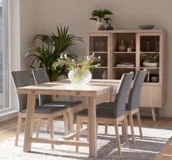 Matbord|Kök|Rowico Home Matbord 'Brooklyn' 170x95cm - Vitpigmenterad Ek
