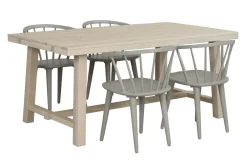 Matbord|Kök|Rowico Home Matbord 'Brooklyn' 170x95cm - Vitpigmenterad Ek