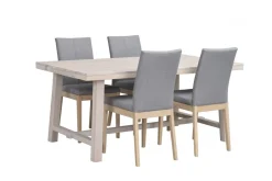 Matbord|Kök|Rowico Home Matbord 'Brooklyn' 170x95cm - Vitpigmenterad Ek