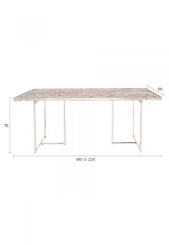 Matbord|Kök|Dutchbone Matbord 'Class' 180x90cm - Brun