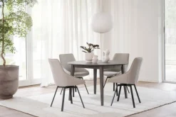 Runda Matbord|Matbord|Rowico Home Matbord 'Filippa' Runt 120cm - Mörkbrun