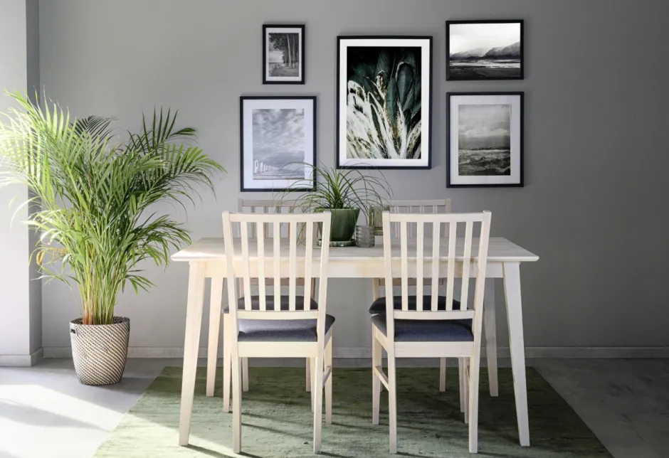 Matbord|Kök|Rowico Home Matbord 'Filippa' 140x90cm - Vitpigmenterad