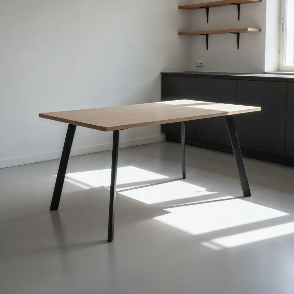 Bord|Matbord|Reforma Matbord 'Klassisk' 140x80cm - Svart/Ek