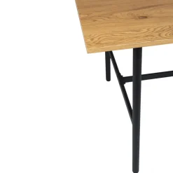 Bord|Matbord|Reforma Matbord 'Line' - Ek/Svart 160x90cm