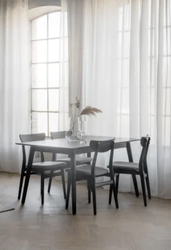 Matbord|Kök|Rowico Home Matbord 'Lotta' 140x90cm - Svart