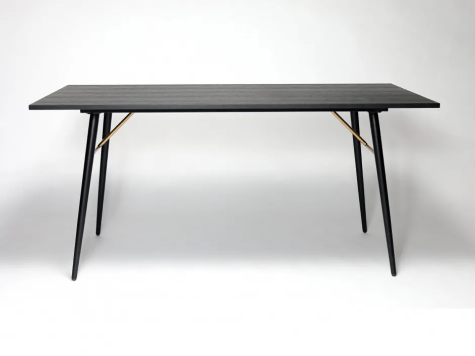 Bord|Matbord|Reforma Matbord 'Lux' 160x90cm - Svart/Mässing