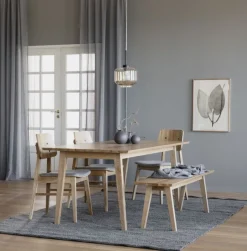 Matbord|Kök|Rowico Home Matbord 'Melfort' 180x90cm - Ek