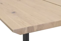 Matbord|Kök|Rowico Home Matbord 'Melville' 210x95cm - Vitpigmenterad Ek/Svart
