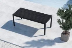 Trädgårdsbord|Uteplats|Garden Prestige Matbord 'Mirko' 205x74cm - Svart