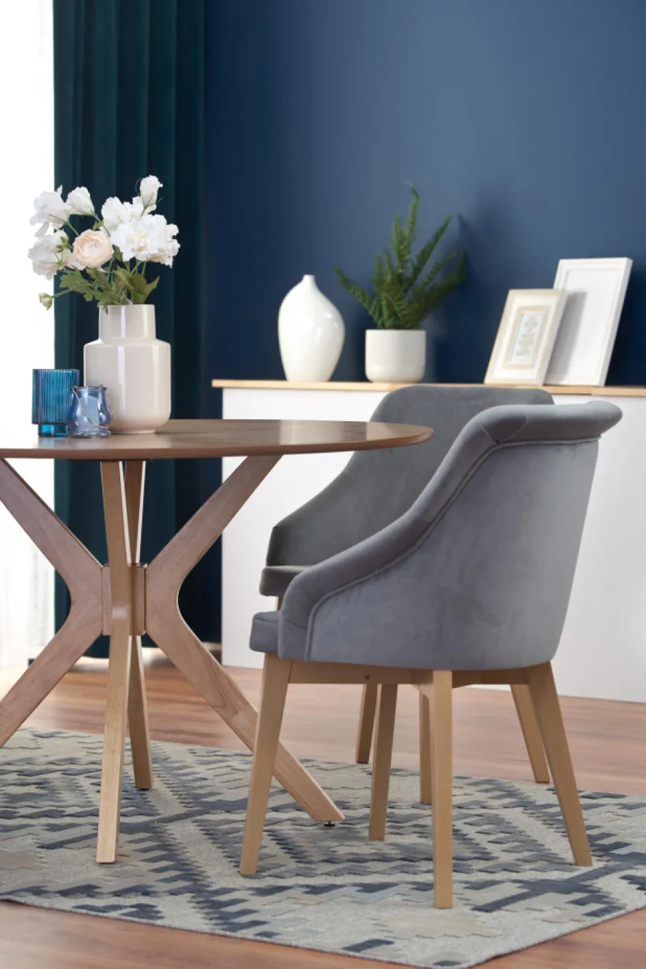 Bord|Runda Matbord|Reforma Matbord 'Nicolas' Runt 120cm - Natur