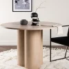 Runda Matbord|Matbord|Reforma Matbord 'Orsa' Runt 110cm - Vitputsad
