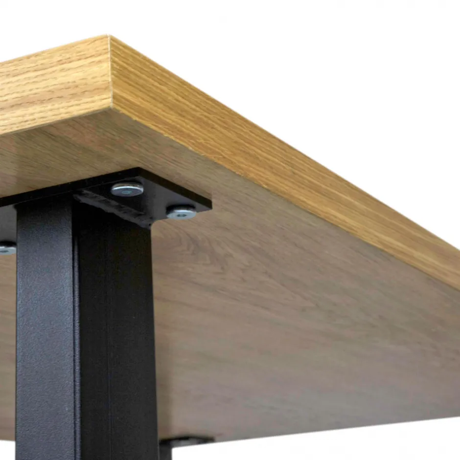 Bord|Matbord|Reforma Matbord 'Radus' 140x85cm - Ek/Svart