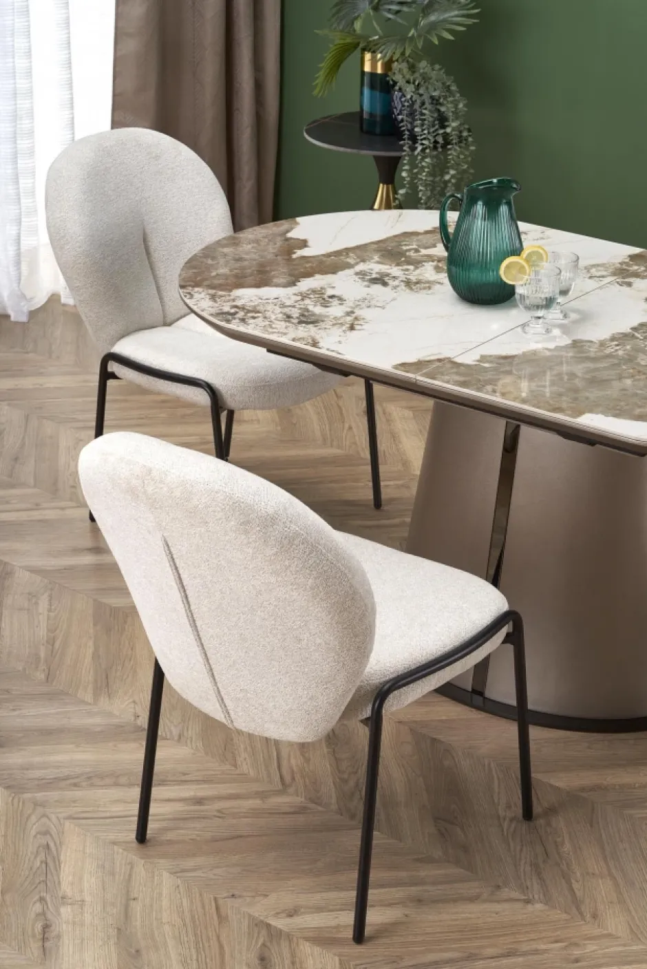 Matbord|Kök|Reforma Matbord 'Robinson' 160-200cm - Beige