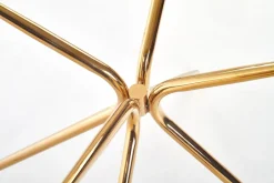Bord|Matbord|Reforma Matbord 'Rondo' Runt 110cm - Transparent/Guld