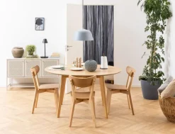Runda Matbord|Matbord|Reforma Matbord 'Ärsjö' Runt 140cm - Natur