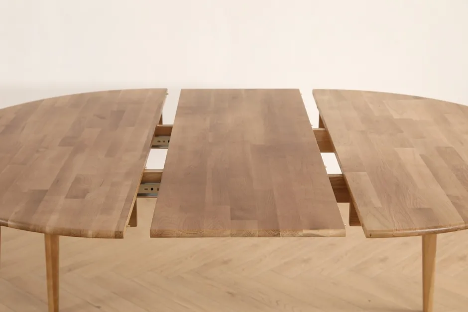 Bord|Matbord|Reforma Matbord 'Saba' Ovalt/Runt 120-165x120 cm - Ek
