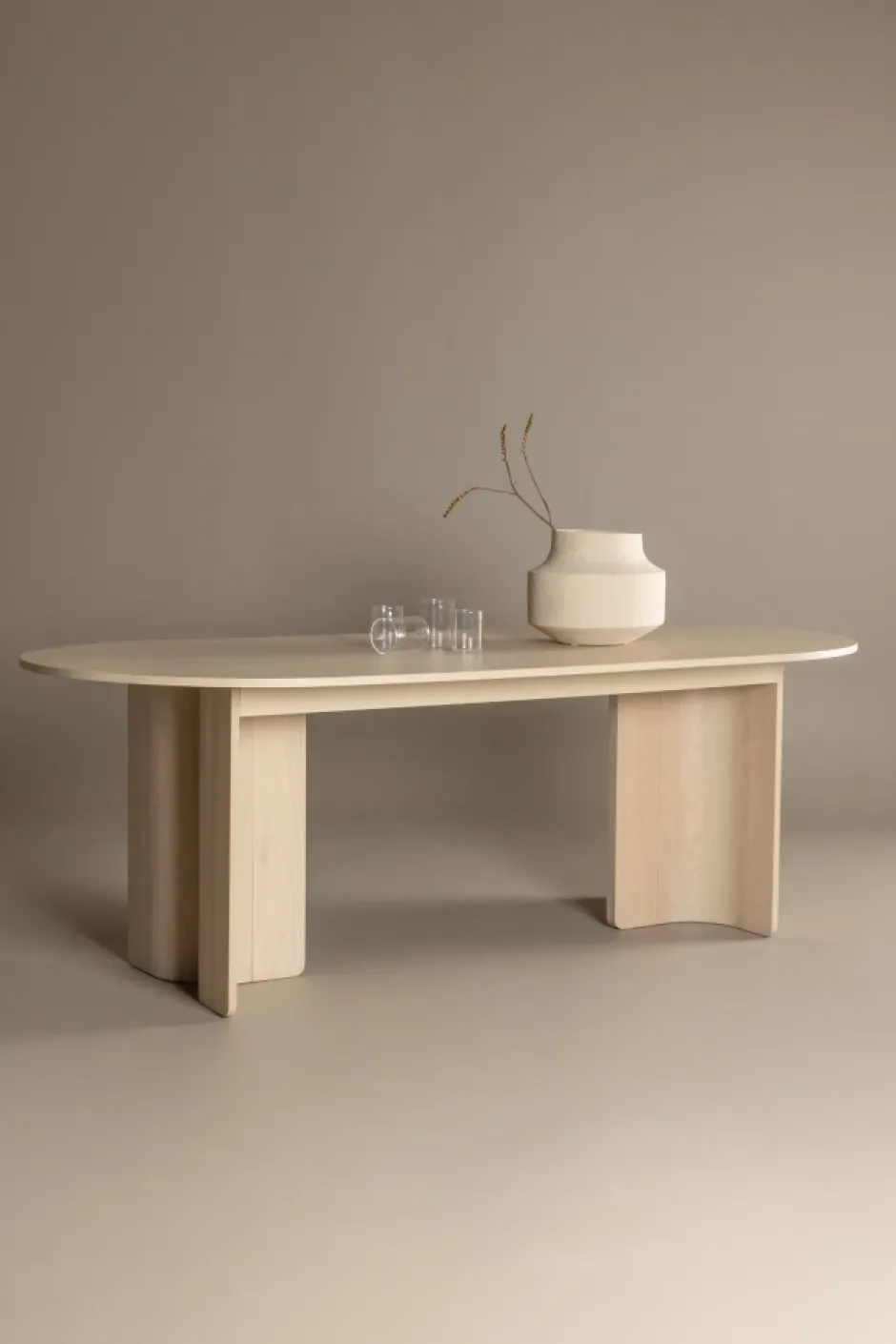 Matbord|Kök|Reforma Matbord 'Tranemo' Ovalt 220x100x75cm - Vit