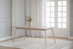 Matbord|Kök|Rowico Home Matbord 'Yumi' 190x90cm - Vitpigmenterad ek