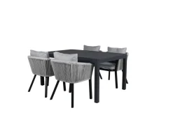 Utegrupper|Uteplats|Garden Prestige Matgrupp 'Sollentuna' - Svart