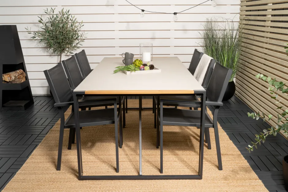 Utegrupper|Uteplats|Garden Prestige Matgrupp 'Umeå' - Svart