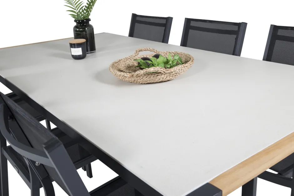 Utegrupper|Uteplats|Garden Prestige Matgrupp 'Umeå' - Svart
