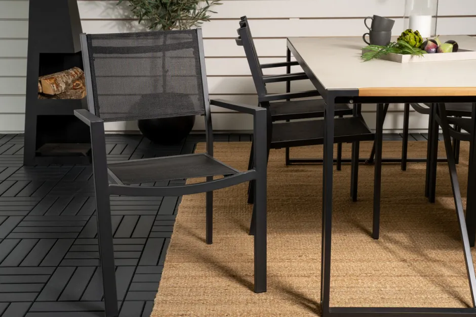 Utegrupper|Uteplats|Garden Prestige Matgrupp 'Umeå' - Svart