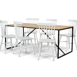 Bord|Matbord|Reforma Matgrupp 'Vega Elsa' - 1 Bord & 6 Stolar