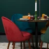 Sittmöbler|Stolar|Dutchbone Matsalsstol 'Glad' - Sammet/Grön