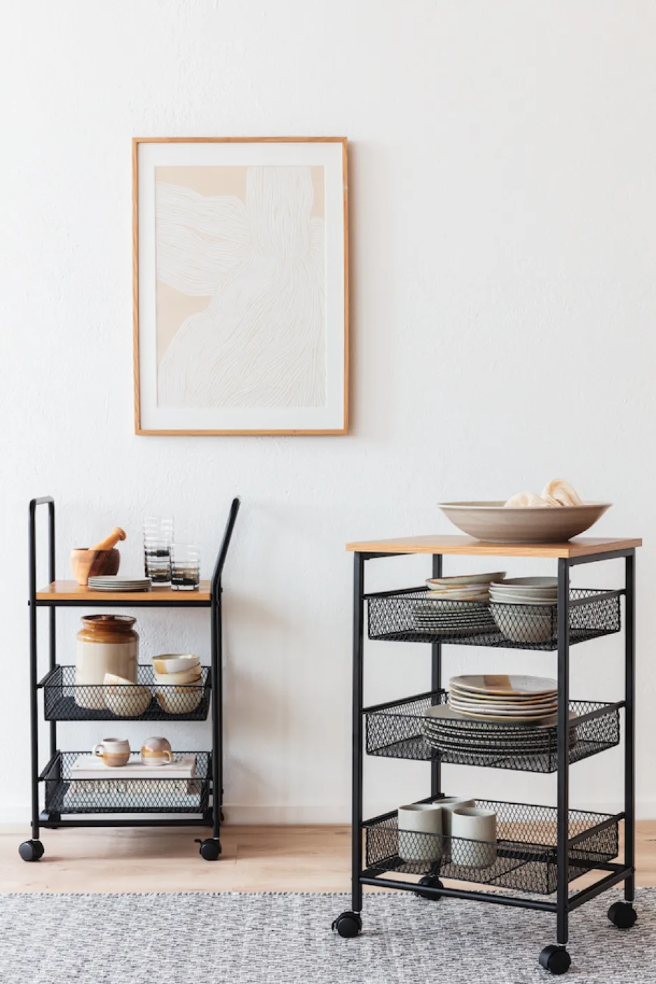 Återvunna Mattor|Vardagsrum|Reforma Matta 'Cozy Luxury' 90x200cm - Grå/Vit