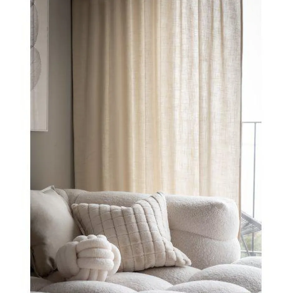 Gardiner|Sovrum|Svanefors 2-pack Gardin 'Cecil' 145x260 - Beige