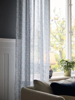 Gardiner|Sovrum|Svanefors 2-pack Gardin 'Filippa' 140x280cm - Blå