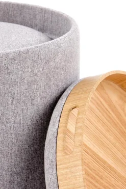 Sovrum|Sidobord|Reforma 2-pack Sittpuff/Sidobord 'Aviko' - Grå