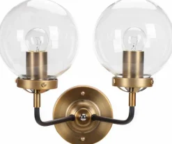 Vardagsrum|Sovrum|Fair Glare 2-pack Vägglampa 'Bright' - Mässing