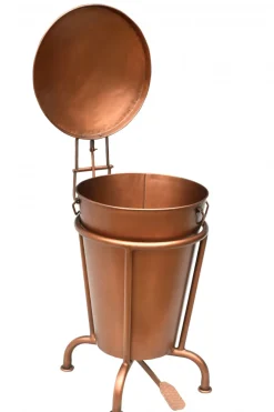 Lådor Vintage|Småförvaring|Trademark Living Pedalhink 'Klapp' - Koppar