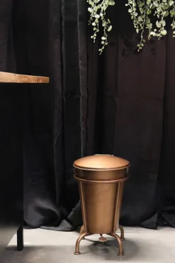 Lådor Vintage|Småförvaring|Trademark Living Pedalhink 'Klapp' - Koppar