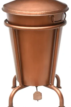 Lådor Vintage|Småförvaring|Trademark Living Pedalhink 'Klapp' - Koppar
