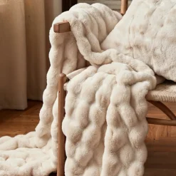 Plädar & Filtar|Vardagsrum|Reforma x Trendcarpet Pläd 'Aranga Bubble Throw' 130x170cm - Beige