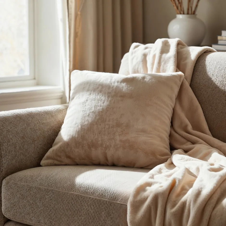 Plädar & Filtar|Vardagsrum|Reforma x Trendcarpet Pläd 'Aranga Super Soft Throw' 130x170cm - Beige