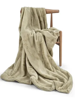 Plädar & Filtar|Vardagsrum|Reforma x Trendcarpet Pläd 'Aranga Super Soft Throw' 130x170cm - Ljusgrön