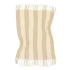 Plädar & Filtar|Vardagsrum|Reforma x Trendcarpet Pläd 'Beatriz Stripe' 130x170cm - Beige/vit